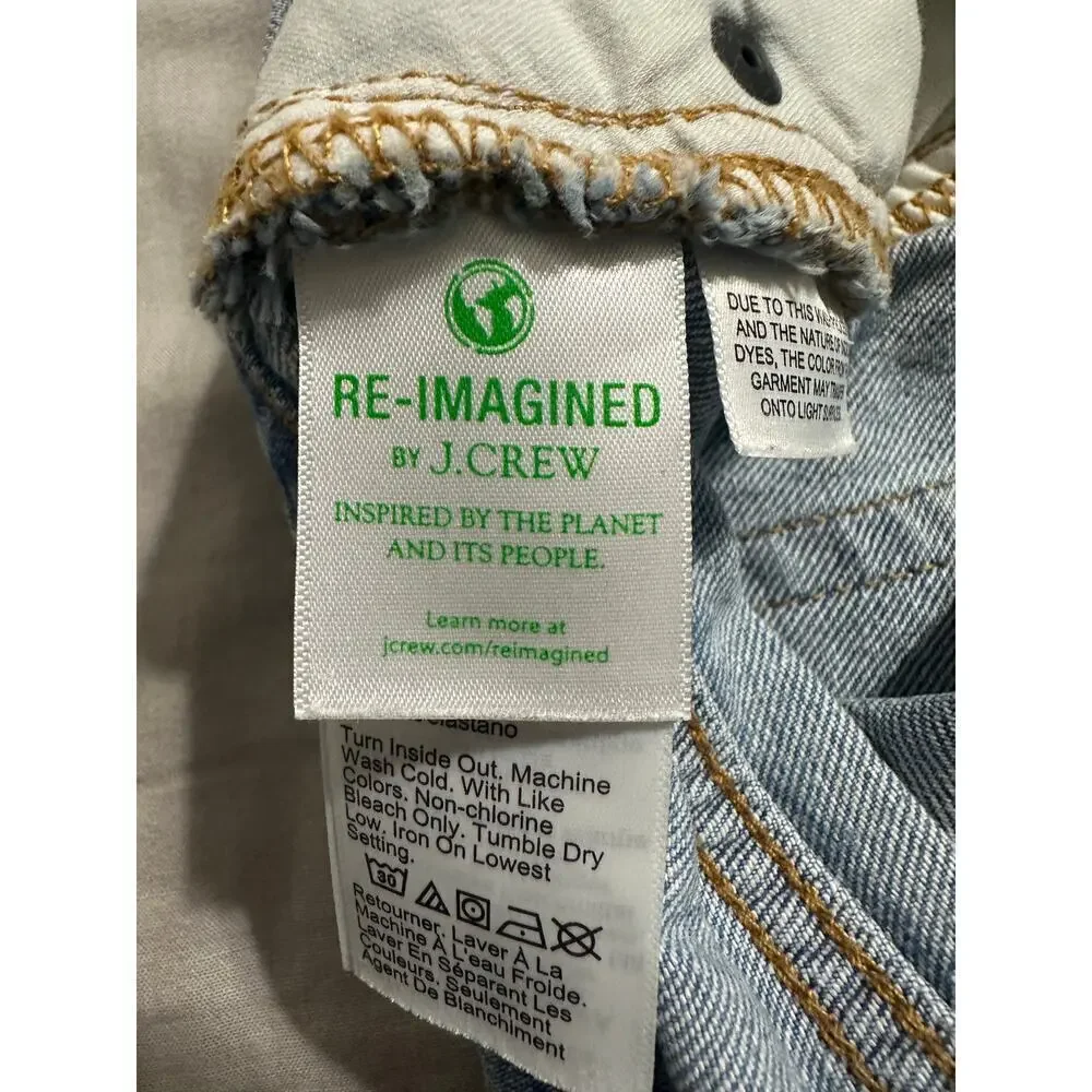 J. Crew Mid-Rise Flare Crop Re-Imagined sz 26